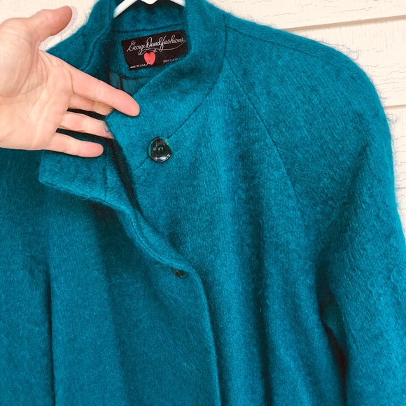 GEORGE DAVID FASHIONS mohair coat/gorgeous color - Picture 8 of 8